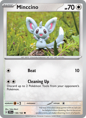 TEF Temporal Forces 136/218 Minccino (Common - normal)